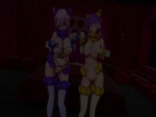 [純愛MMD_(Mao)]_Sad_cat_dance（マシュ_BBちゃん）