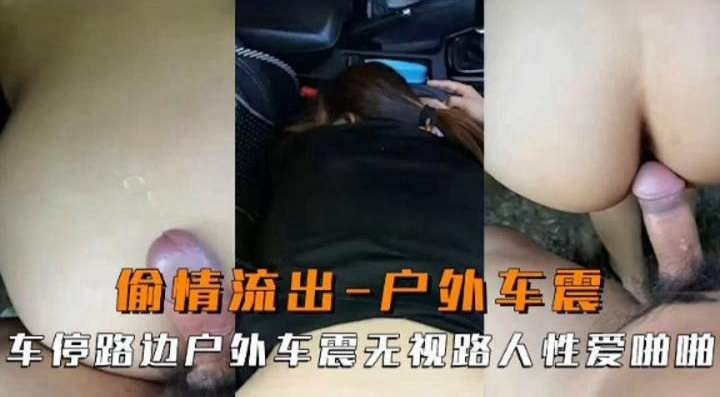 [无码流出] 户外车震偷情，巨乳人妻被狂干到失禁
