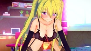 TRINITY SEVEN魅魔LIESELOTTESHERLOCK淫荡肉体饥渴难耐，主动求爆操内射！