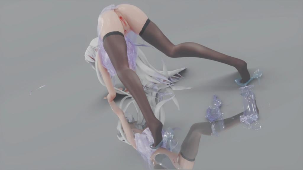 MMD20 黑丝高跟弱音骚货被操到哭 Brown Eyed Girls激情3P