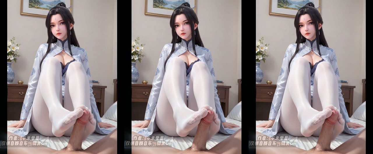 仙子陆雪琪足交大肉棒插入蜜穴#3D